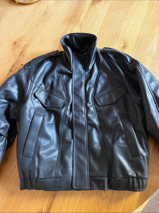 the couture club Jackets & Blazers - THE COUTURE CLUB oversized faux leather biker jacket
